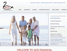 Tablet Screenshot of acdfinancial.com.au
